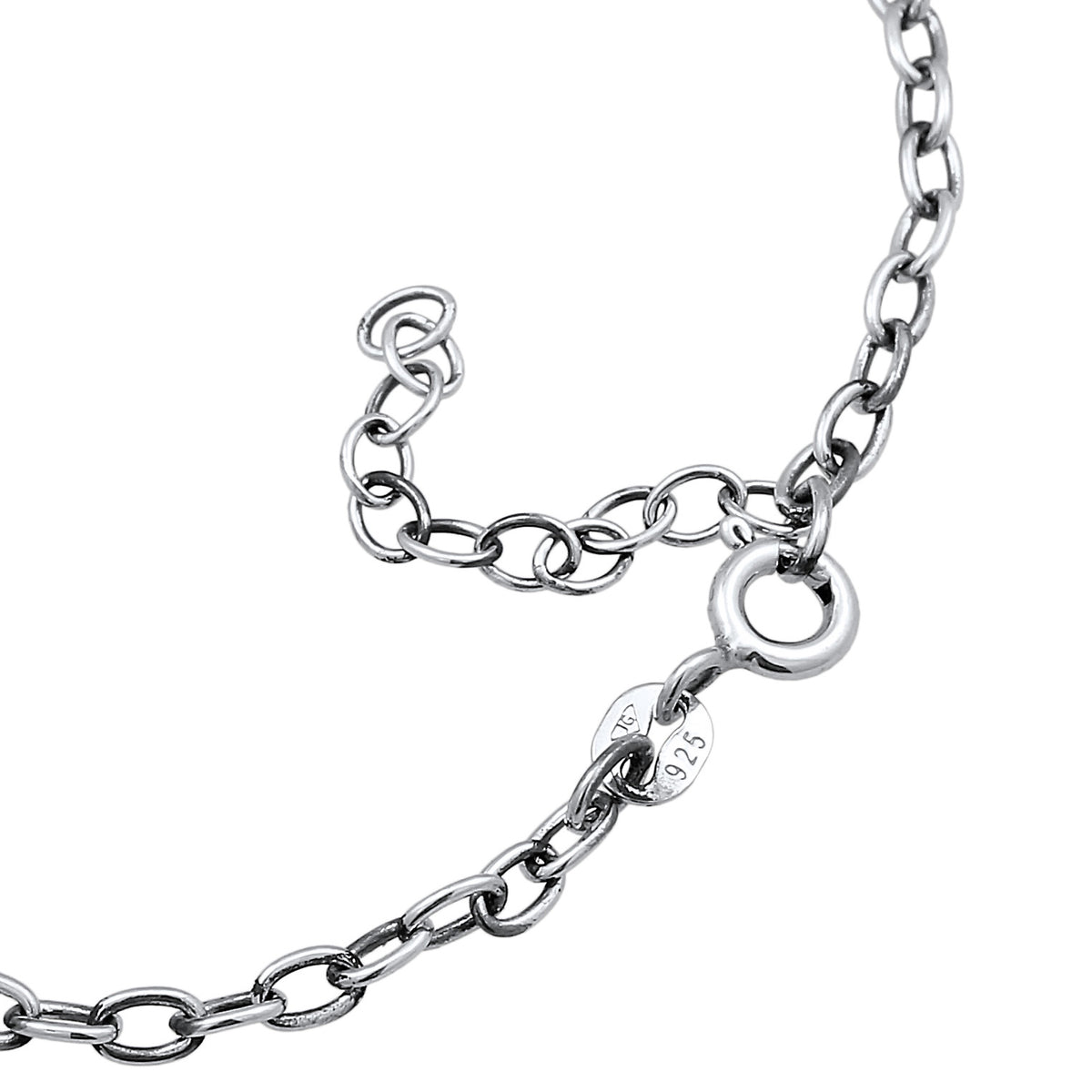 Silber - Elli | Armband Herz Edelweiss | 925er Sterling Silber