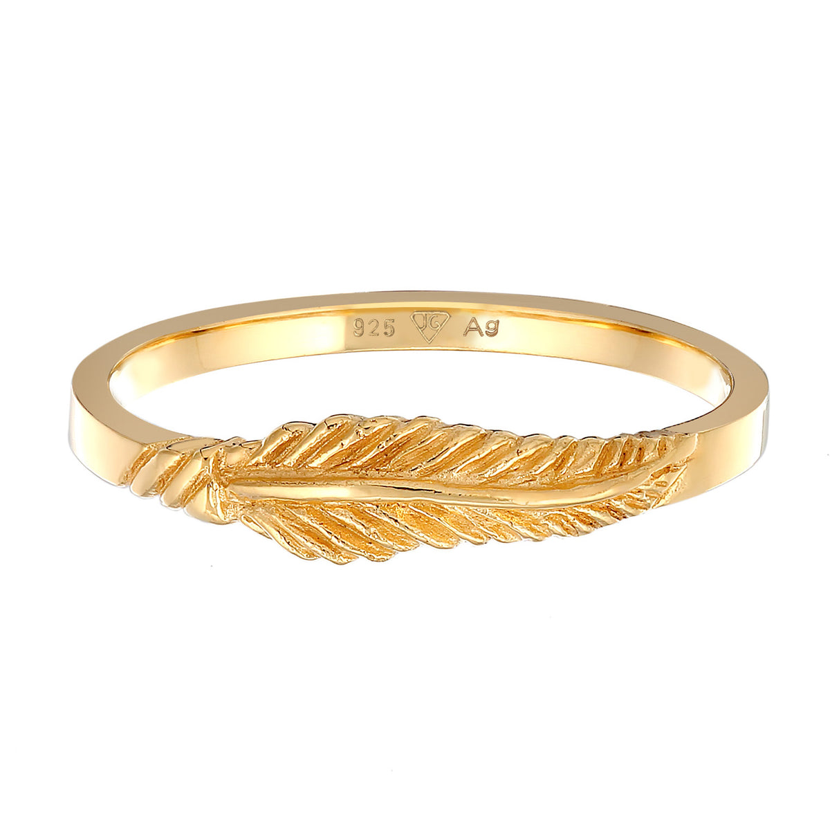 Gold - Elli | Ring Feder | 925er Sterling Silber