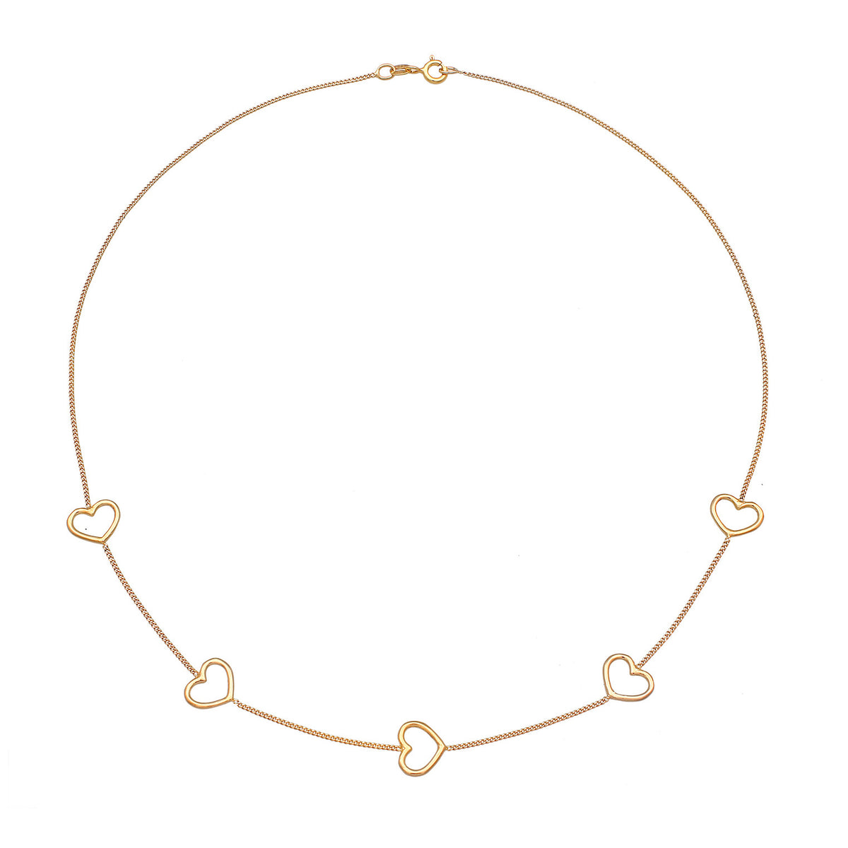 Gold - Elli | Halskette Herz | 925er Sterling Silber
