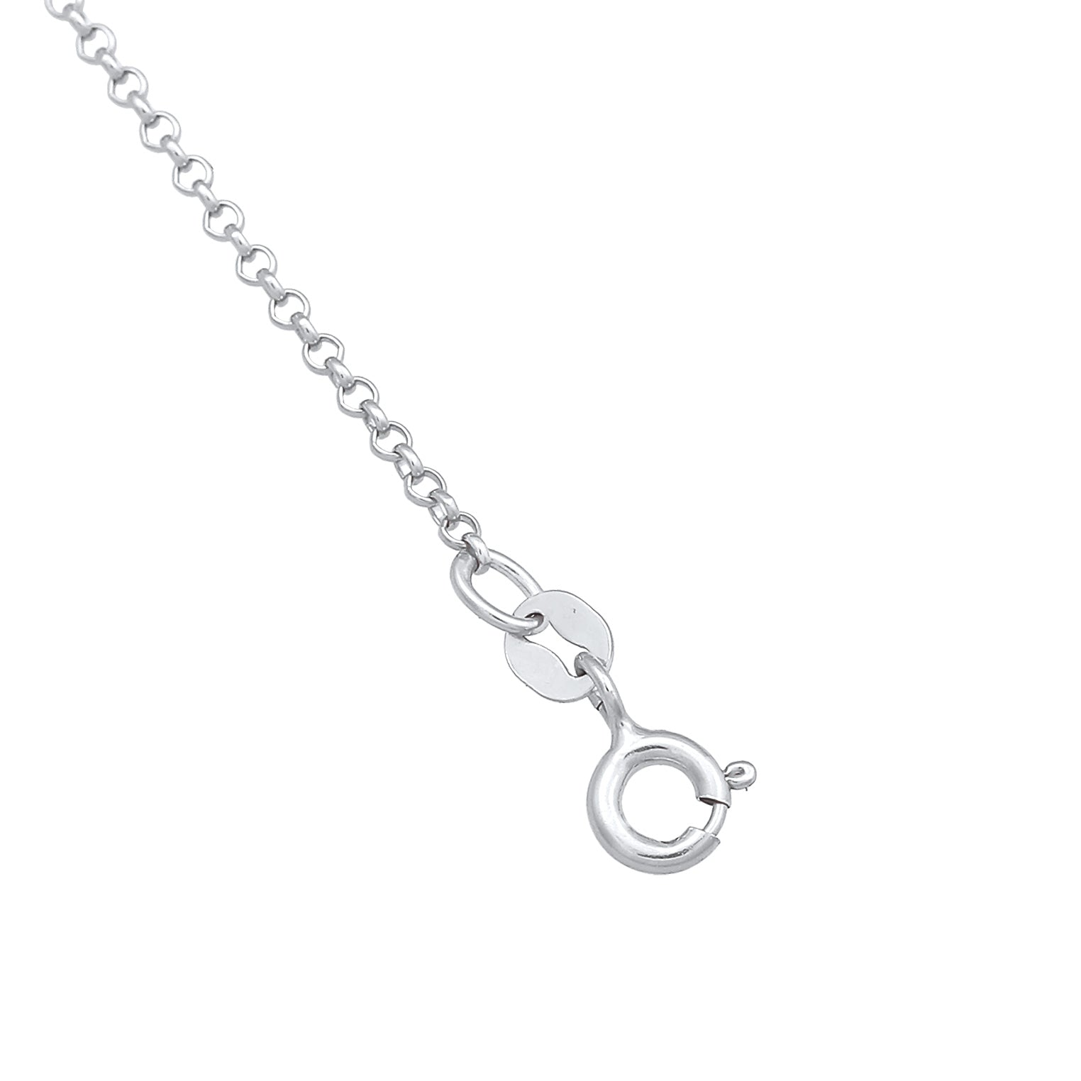 Silber - Elli | Halskette Anhänger | Mit Kristallen von Swarovski® (Rosa) | 925er Sterling Silber