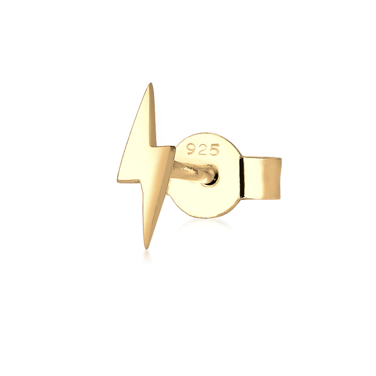 Gold - Elli | Ohrstecker Blitz | 925er Sterling Silber Vergoldet