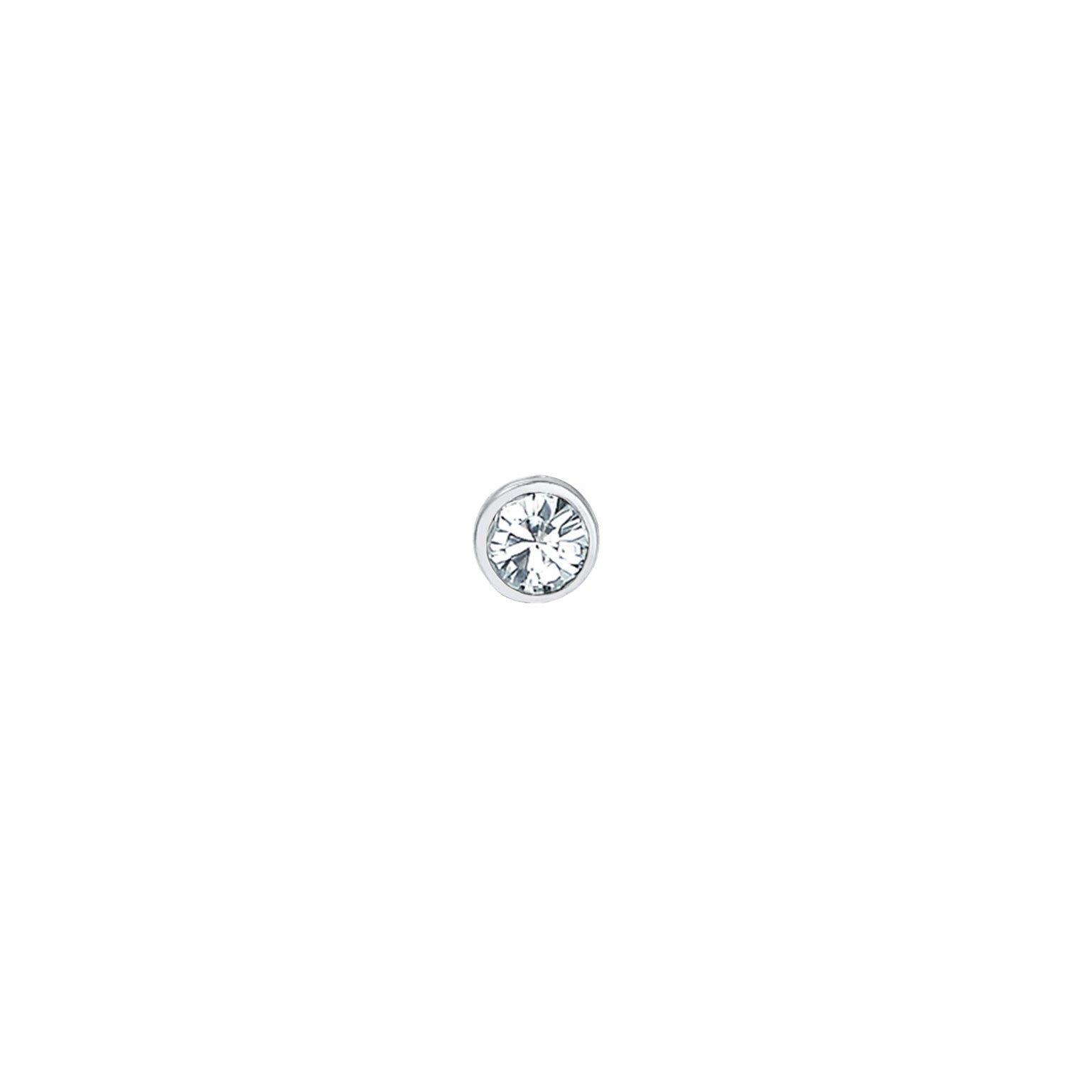 Silber - Elli | Ohrstecker Basic | Mit Kristallen von Swarovski® (Weiß) | 925er Sterling Silber