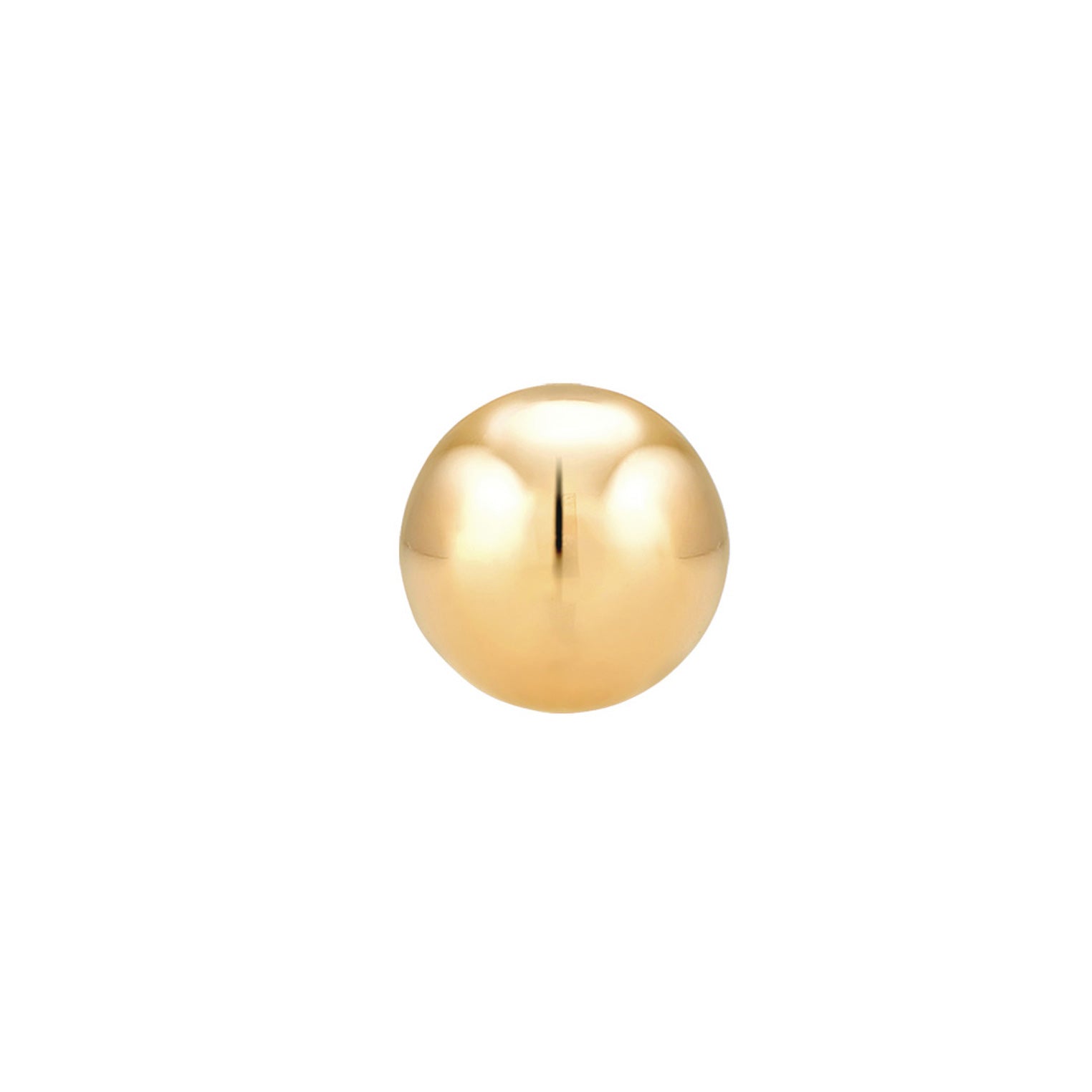 Gold - Elli PREMIUM | Single Ohrstecker Kugel Ball 375 Gelbgold