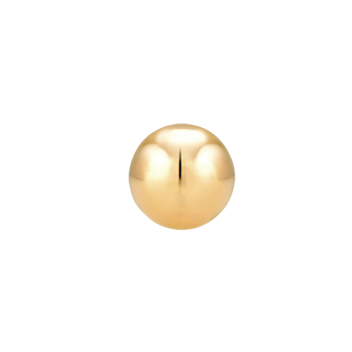Gold - Elli PREMIUM | Ohrstecker Kugel | Massiv | 375er Gelbgold