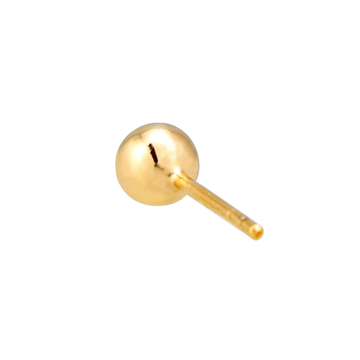 Gold - Elli PREMIUM | Ohrstecker Kugel | Massiv | 375er Gelbgold