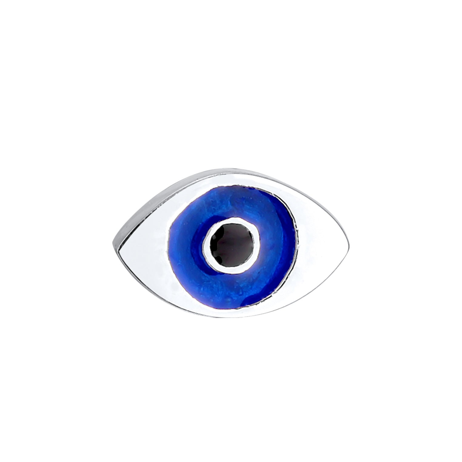 Silber - Elli | Ohrstecker Evil Eye | Emaille | 925er Sterling Silber
