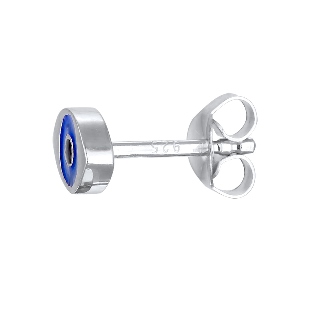 Silber - Elli | Ohrstecker Evil Eye | Emaille | 925er Sterling Silber