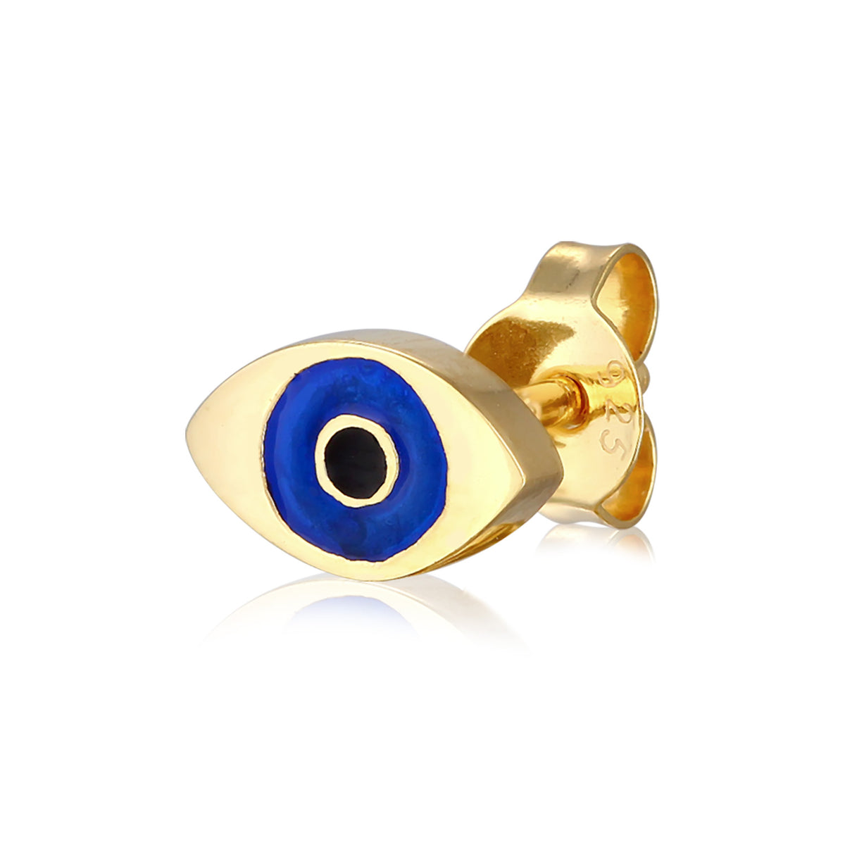 Gold - Elli | Ohrstecker Evil Eye | Emaille | 925er Sterling Silber