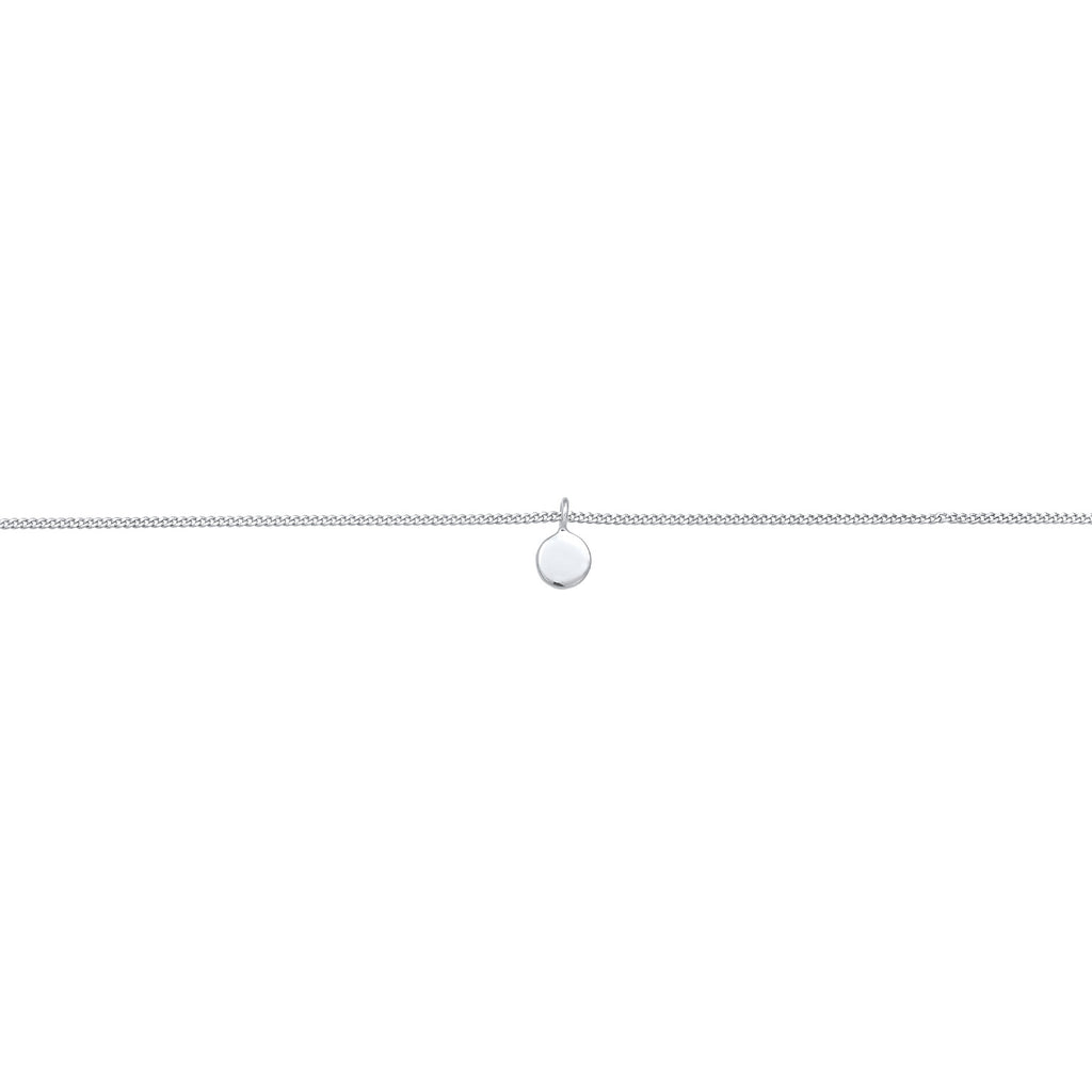 Silber - Elli | Choker-Halskette Plättchen | 925er Sterling Silber