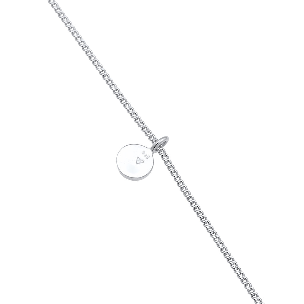 Silber - Elli | Choker-Halskette Plättchen | 925er Sterling Silber