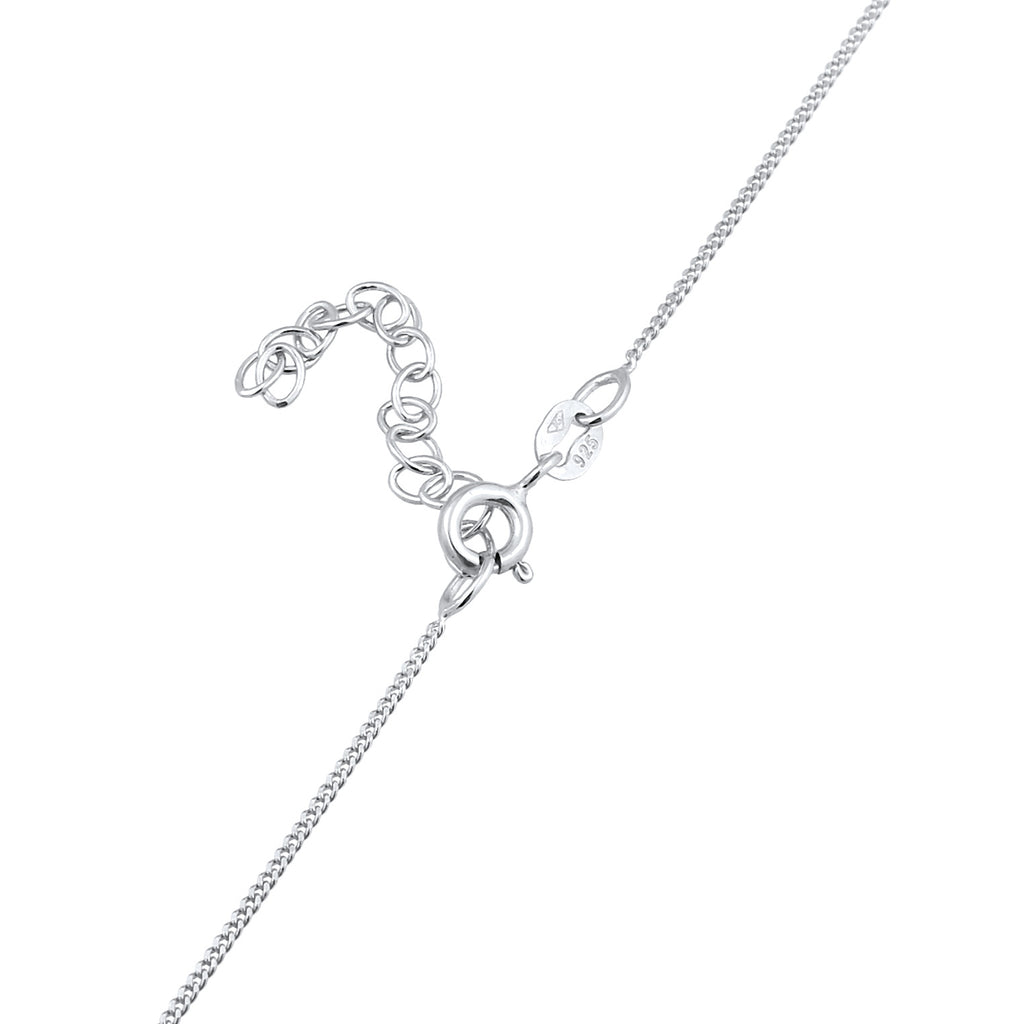 Silber - Elli | Choker-Halskette Plättchen | 925er Sterling Silber