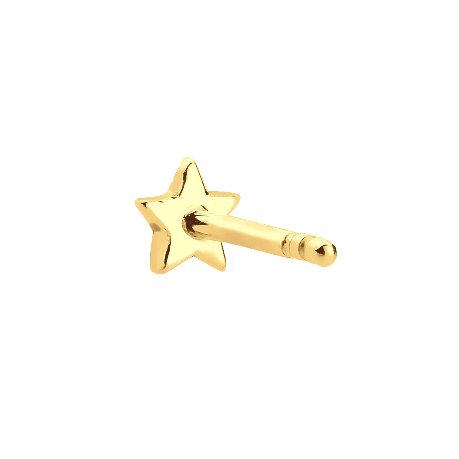 Gold - Elli | Ohrstecker Stern | 925er Sterling Silber Vergoldet