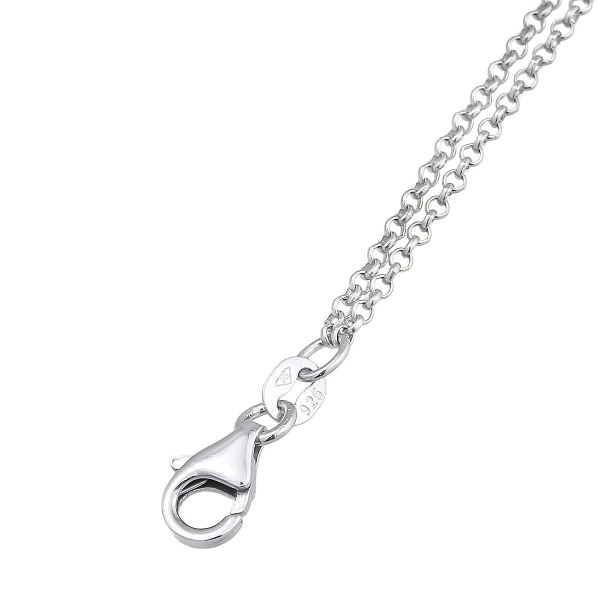 Silber - Elli | Fußkettchen Herz Unendlichkeit | 925er Sterling Silber