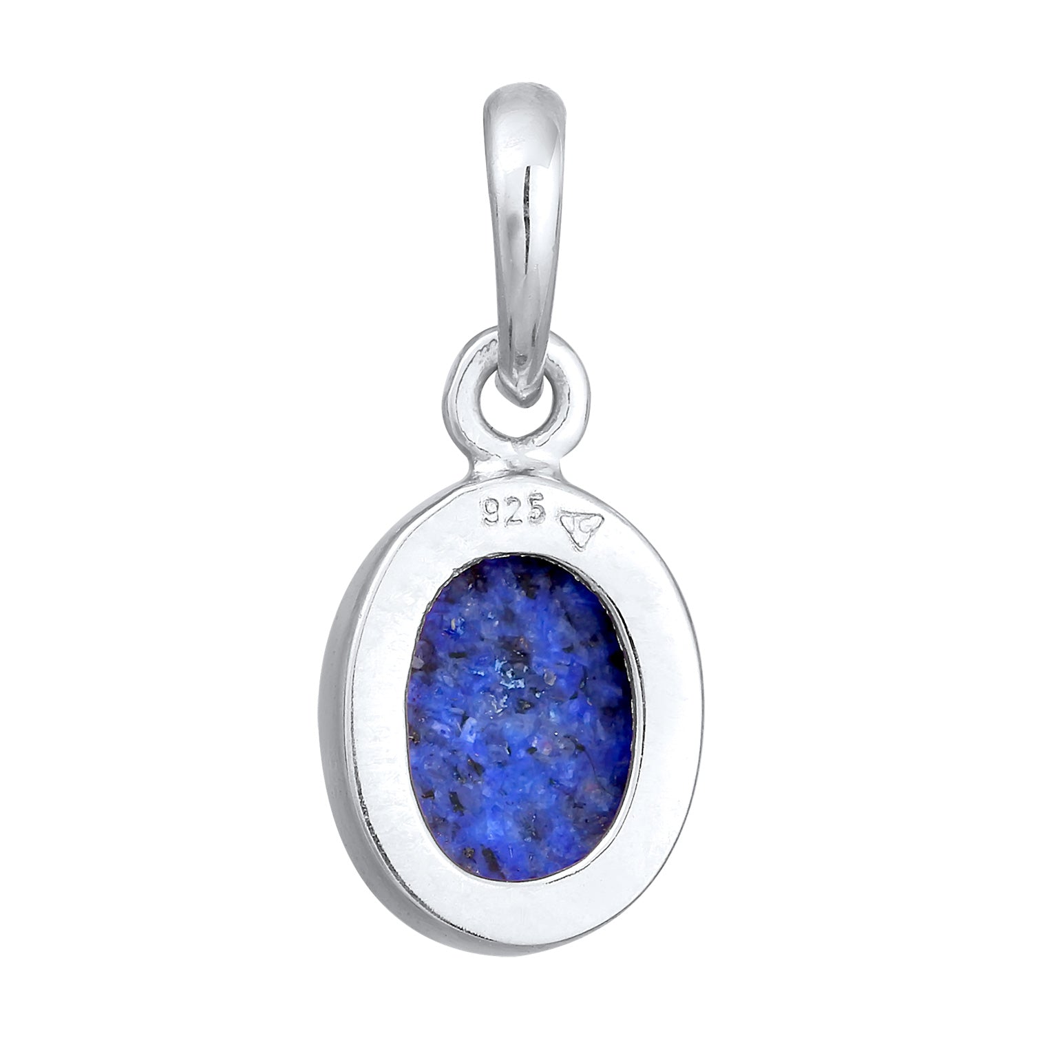 Silber - Elli | Anhänger Oval | Lapiz Lazuli (Blau) | 925er Sterling Silber