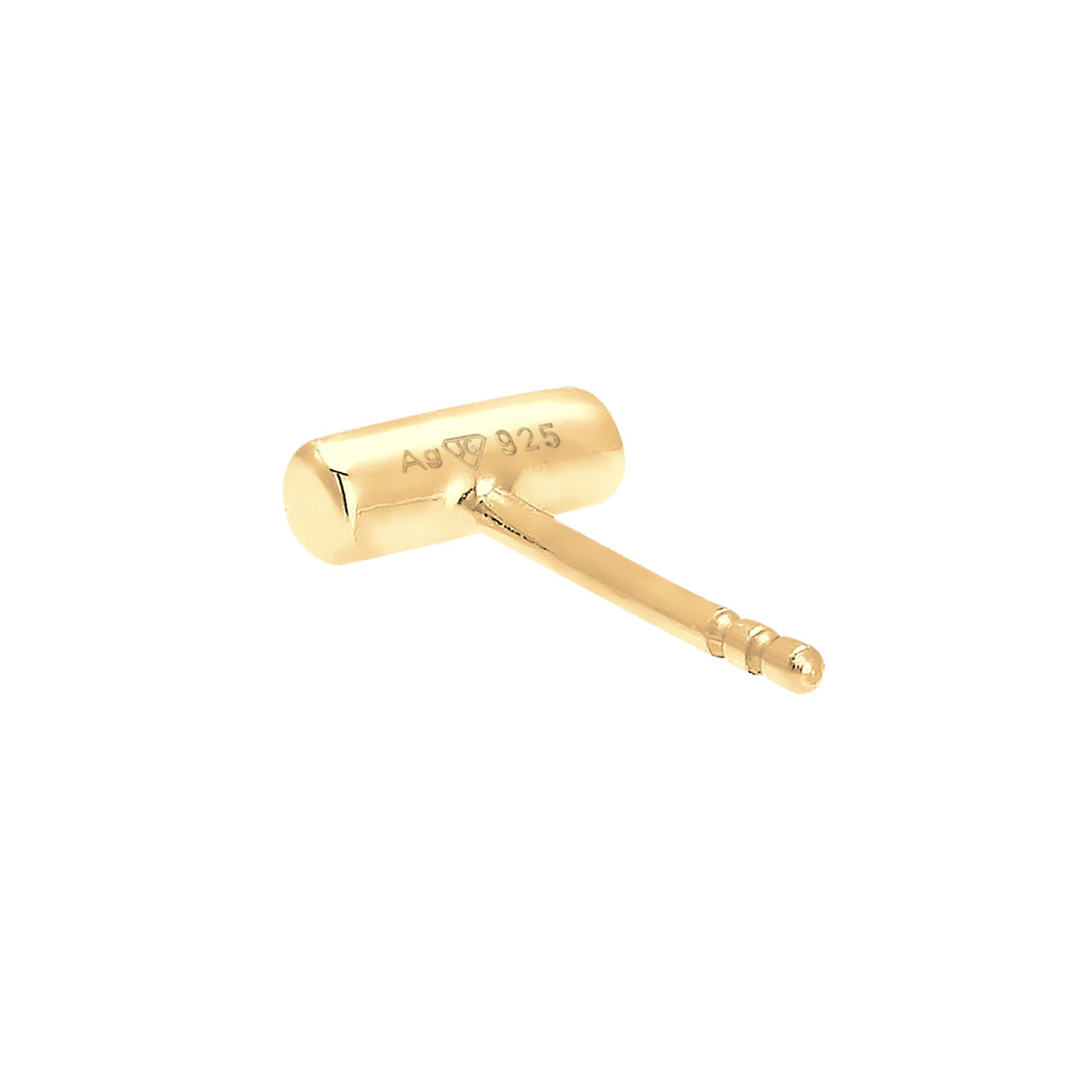 Gold - Elli | Ohrstecker Stab Geo | 925er Sterling Silber