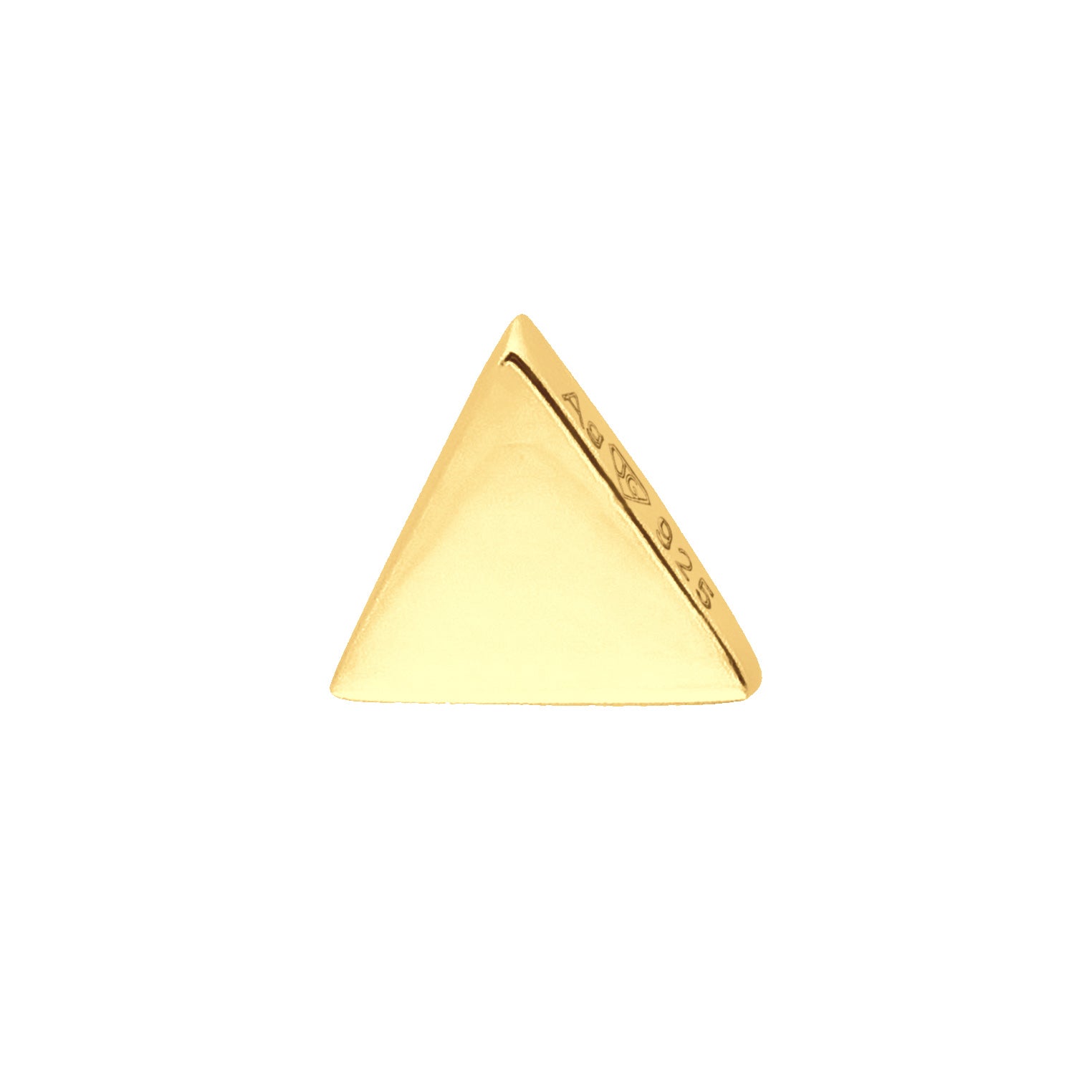 Gold - Elli | Ohrstecker Dreieck Geo | 925er Sterling Silber