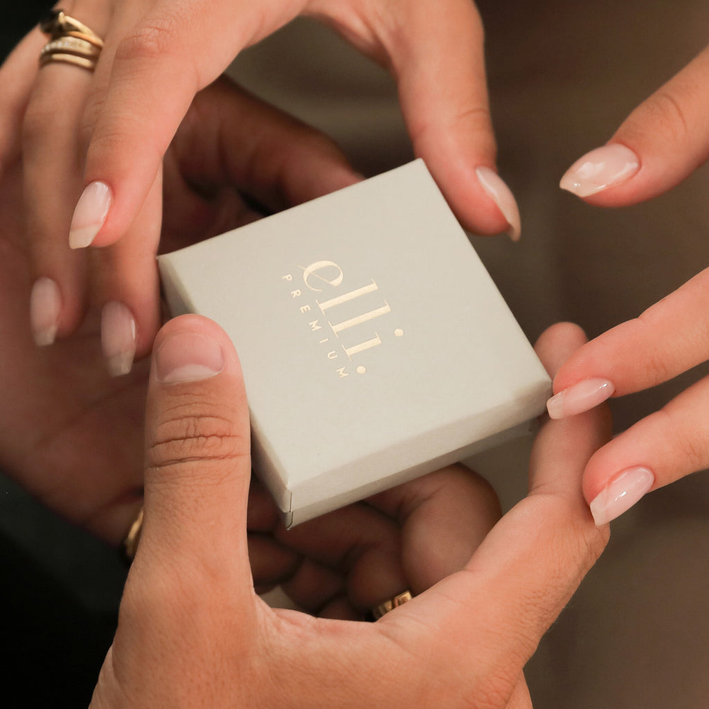 Hellgrün - Elli PREMIUM | Geschenkverpackung L | für Ketten, Armbänder & Anhänger