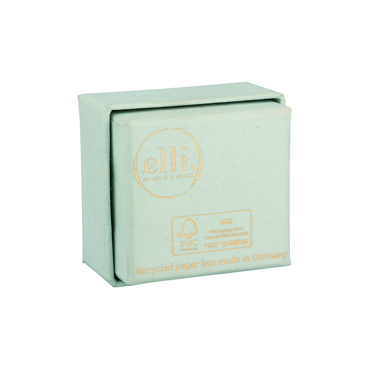 Hellgrün - Elli PREMIUM | Geschenkverpackung M | für Ringe & Ohrringe