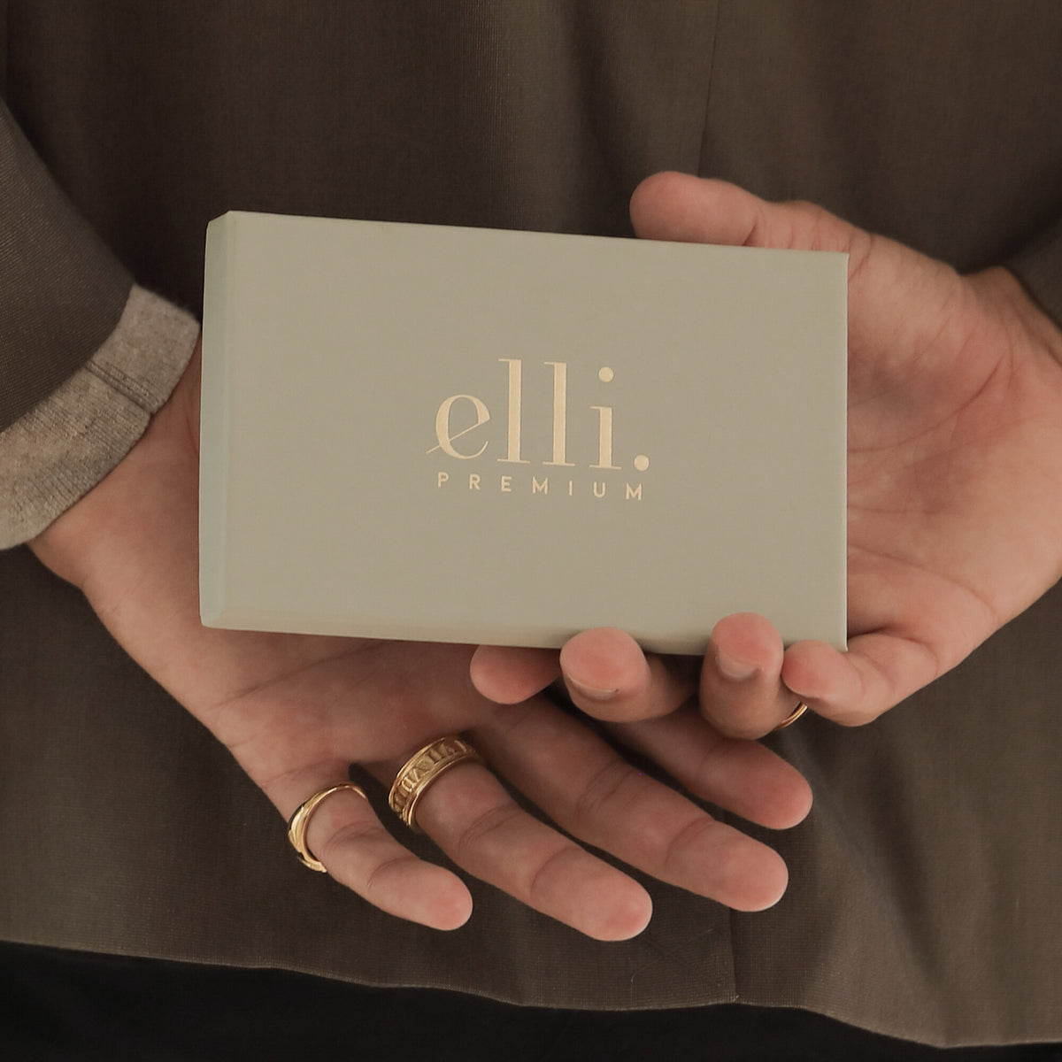 Hellgrün - Elli PREMIUM | Geschenkverpackung XL | für Armbänder oder Choker