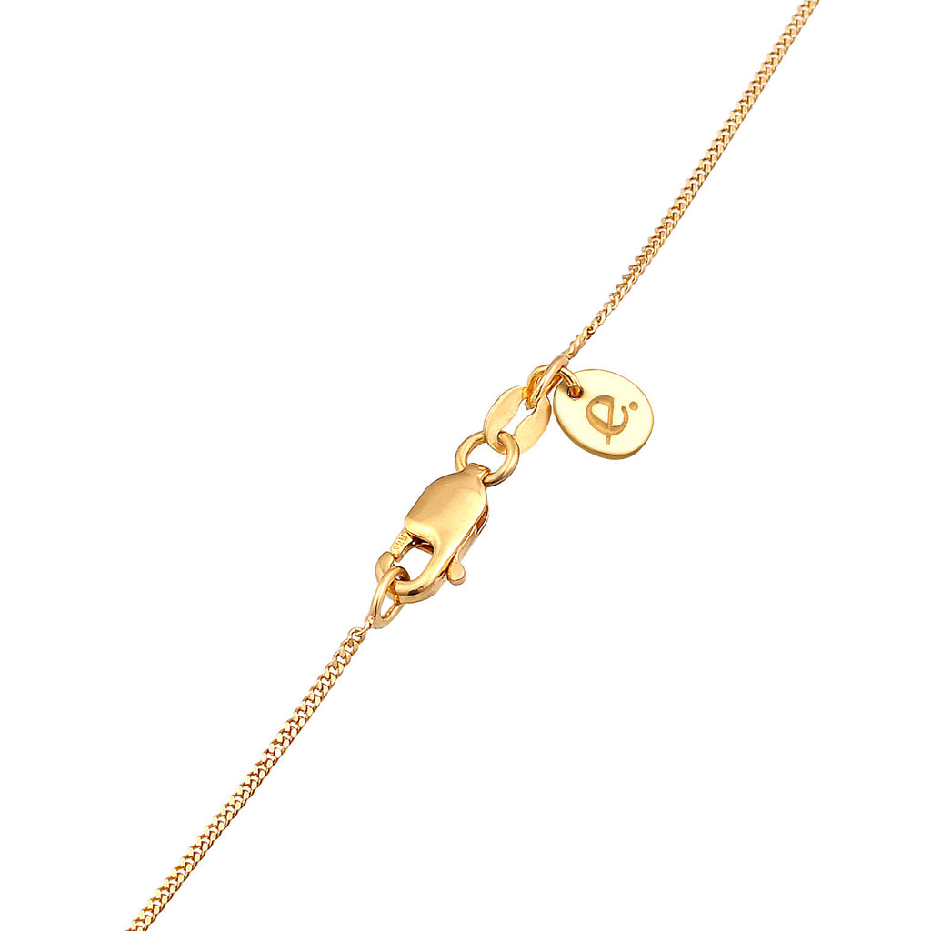 Gold - Elli PREMIUM | Schmuckset Tropfen | Mondstein (Weiß) | 925 Sterling SIlber vergoldet