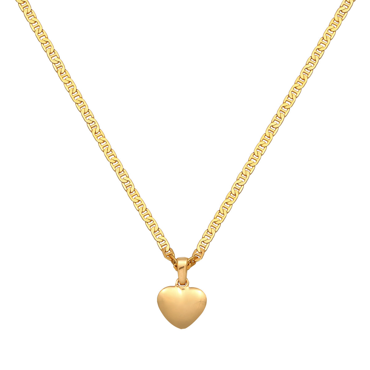 Gold - Elli | Halskette Herz | 925er Sterling Silber Vergoldet