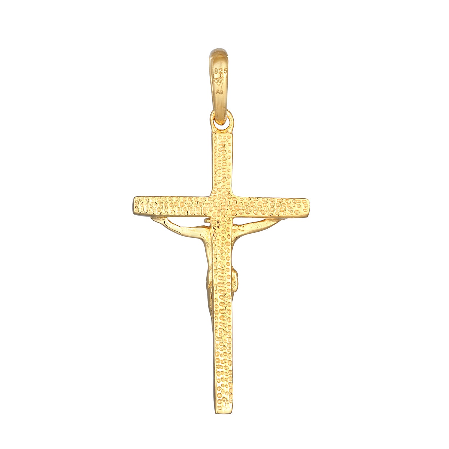 Gold - Elli | Anhänger Kreuz Religion | 925er Sterling Silber