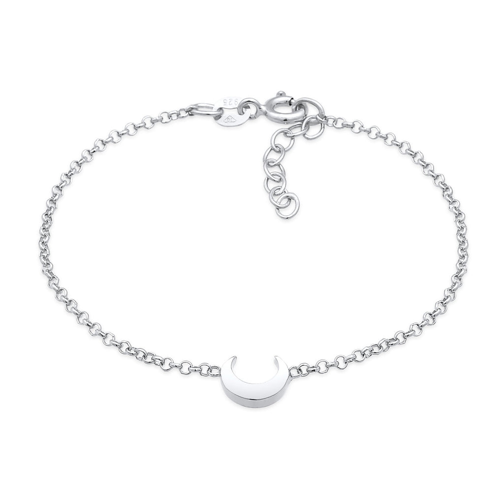 Silber - Elli | Armband Halbmond | 925er Sterling Silber