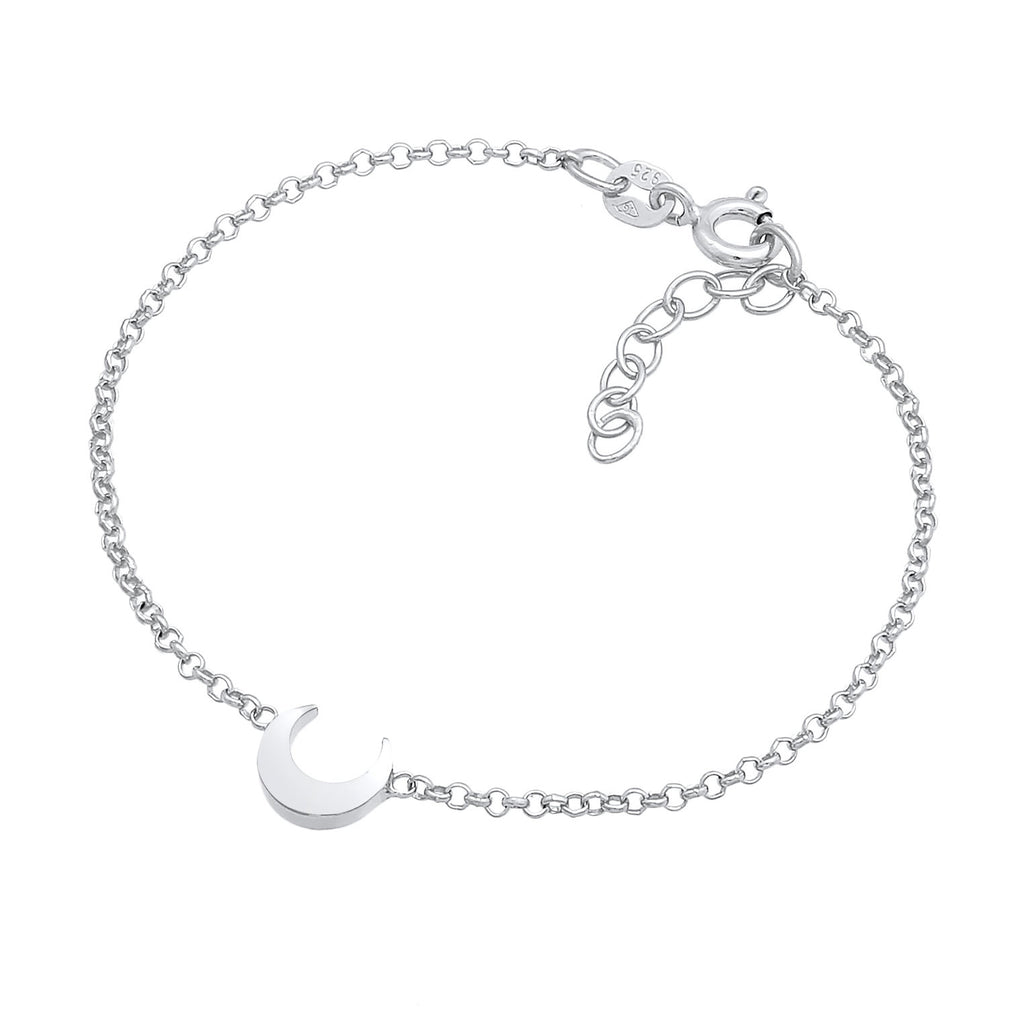 Silber - Elli | Armband Halbmond | 925er Sterling Silber