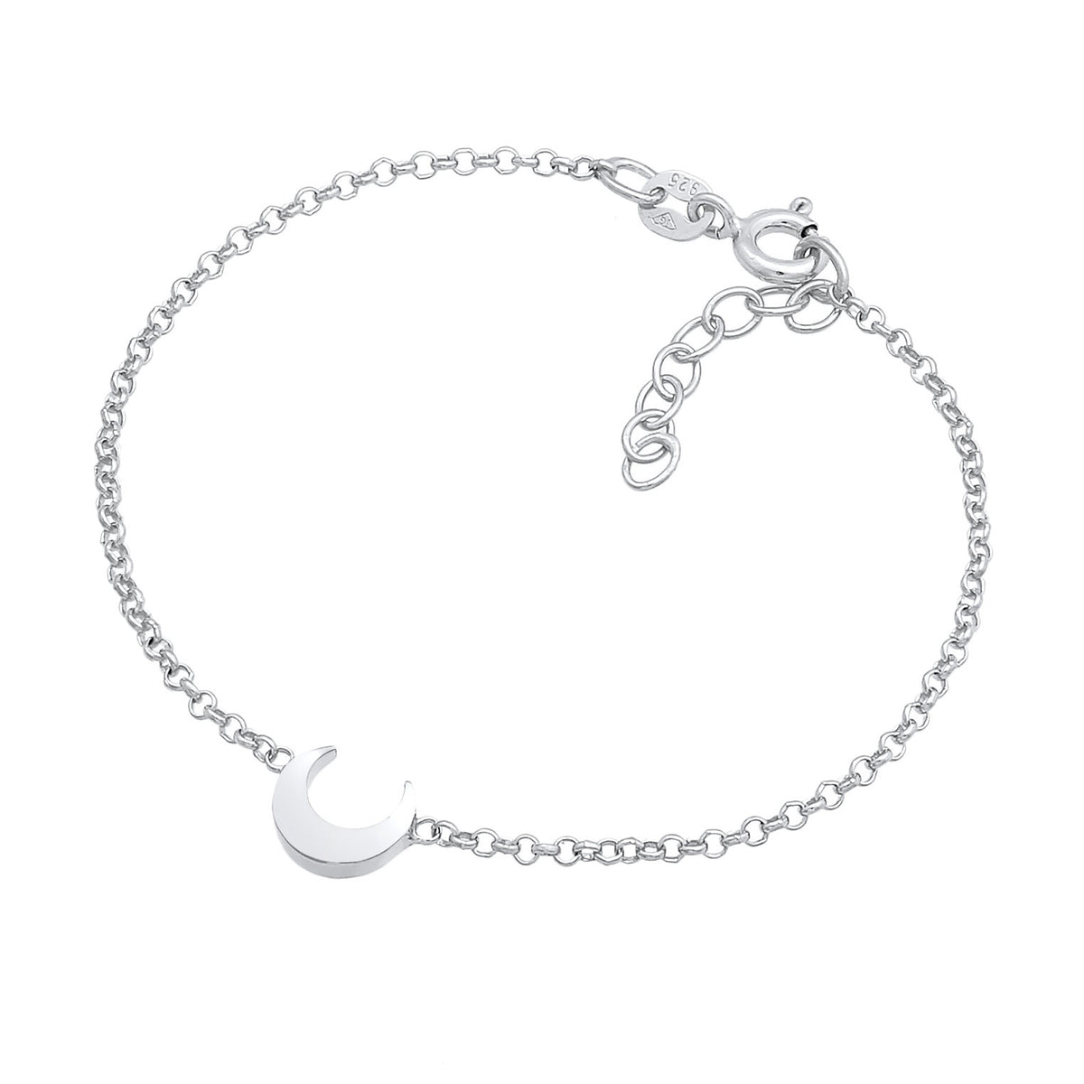 Silber - Elli | Armband Halbmond | 925er Sterling Silber