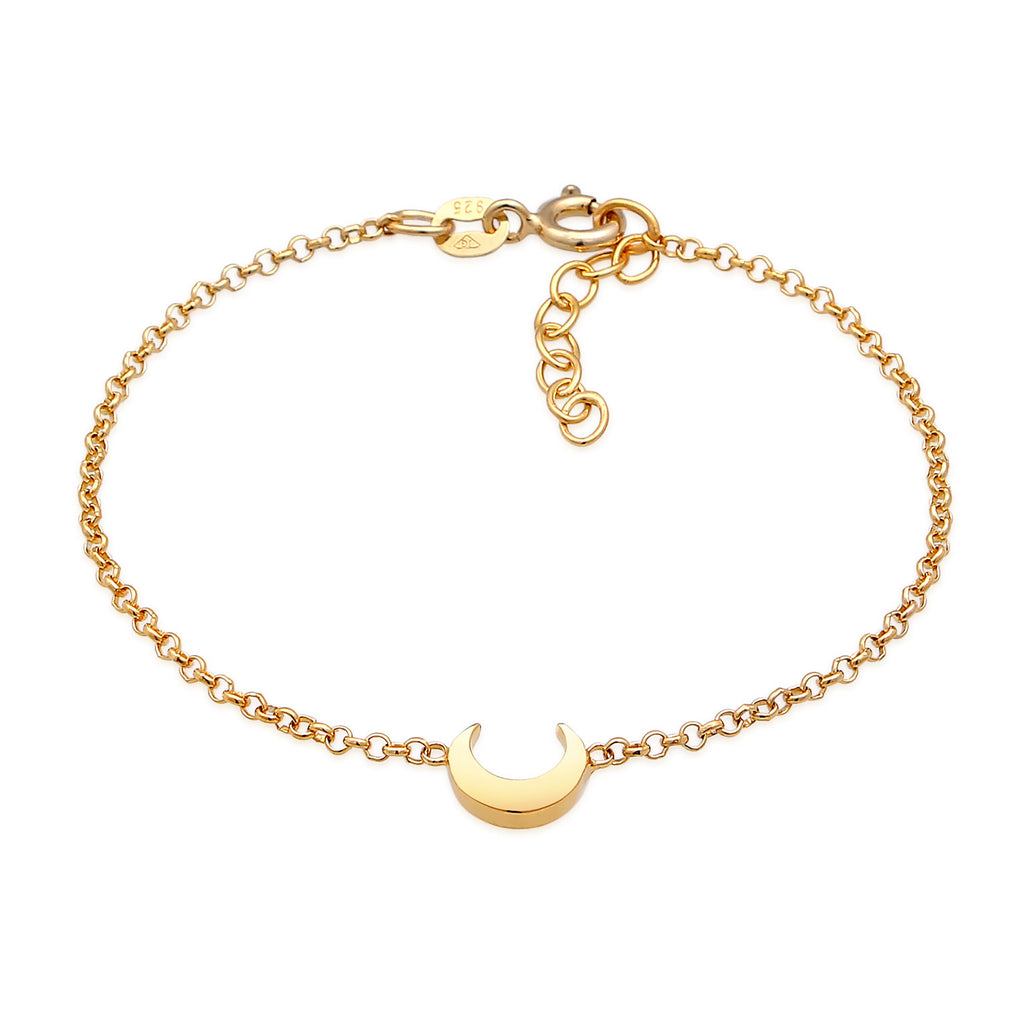 Gold - Elli | Armband Halbmond | 925er Sterling Silber