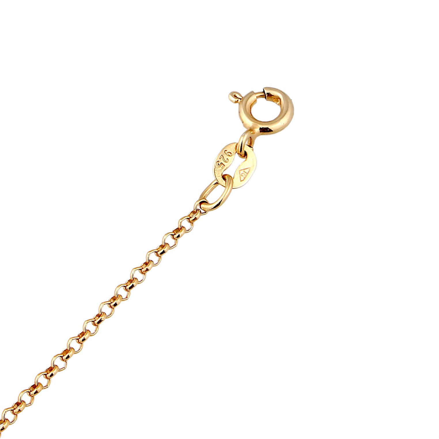 Gold - Elli | Halskette Kugeln Beads | 925er Sterling Silber Vergoldet