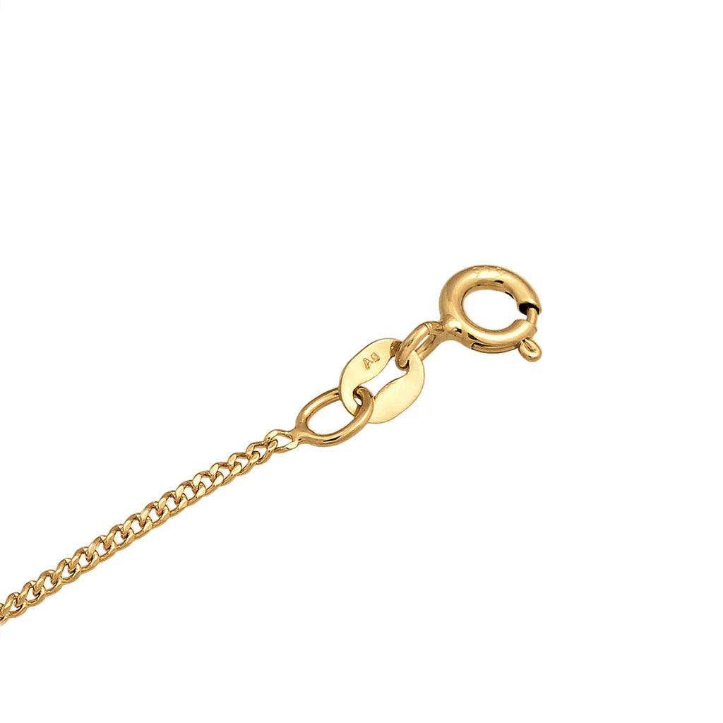 Gold - Elli | Halskette Herz | Emaille | 925er Sterling Silber Vergoldet
