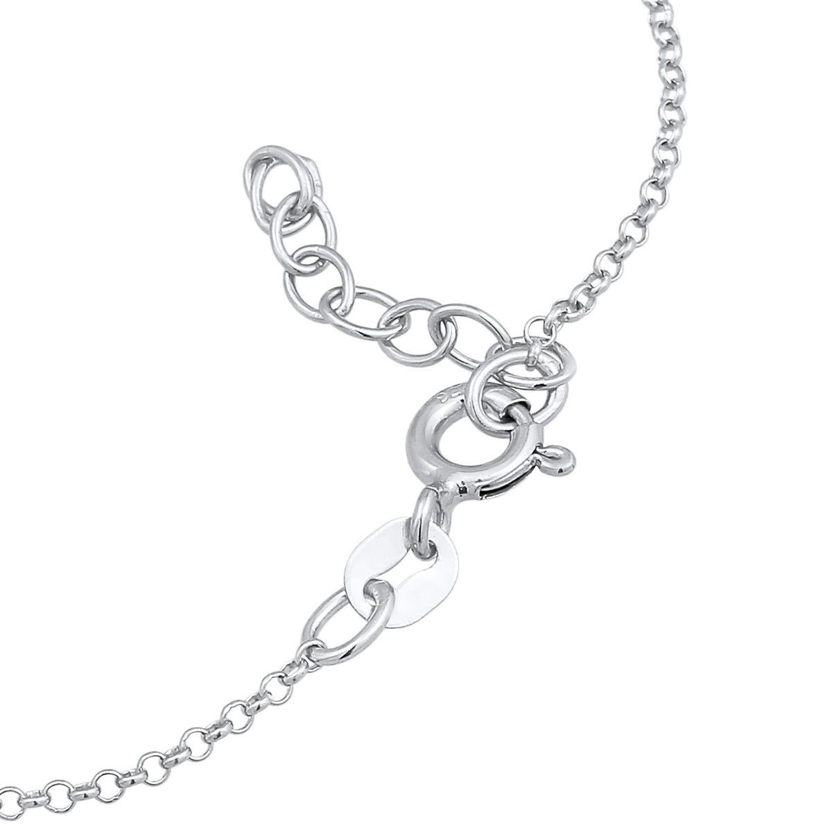 Silber - Elli | Armband Kreuz | Zirkonia (Weiß) | 925er Sterling Silber