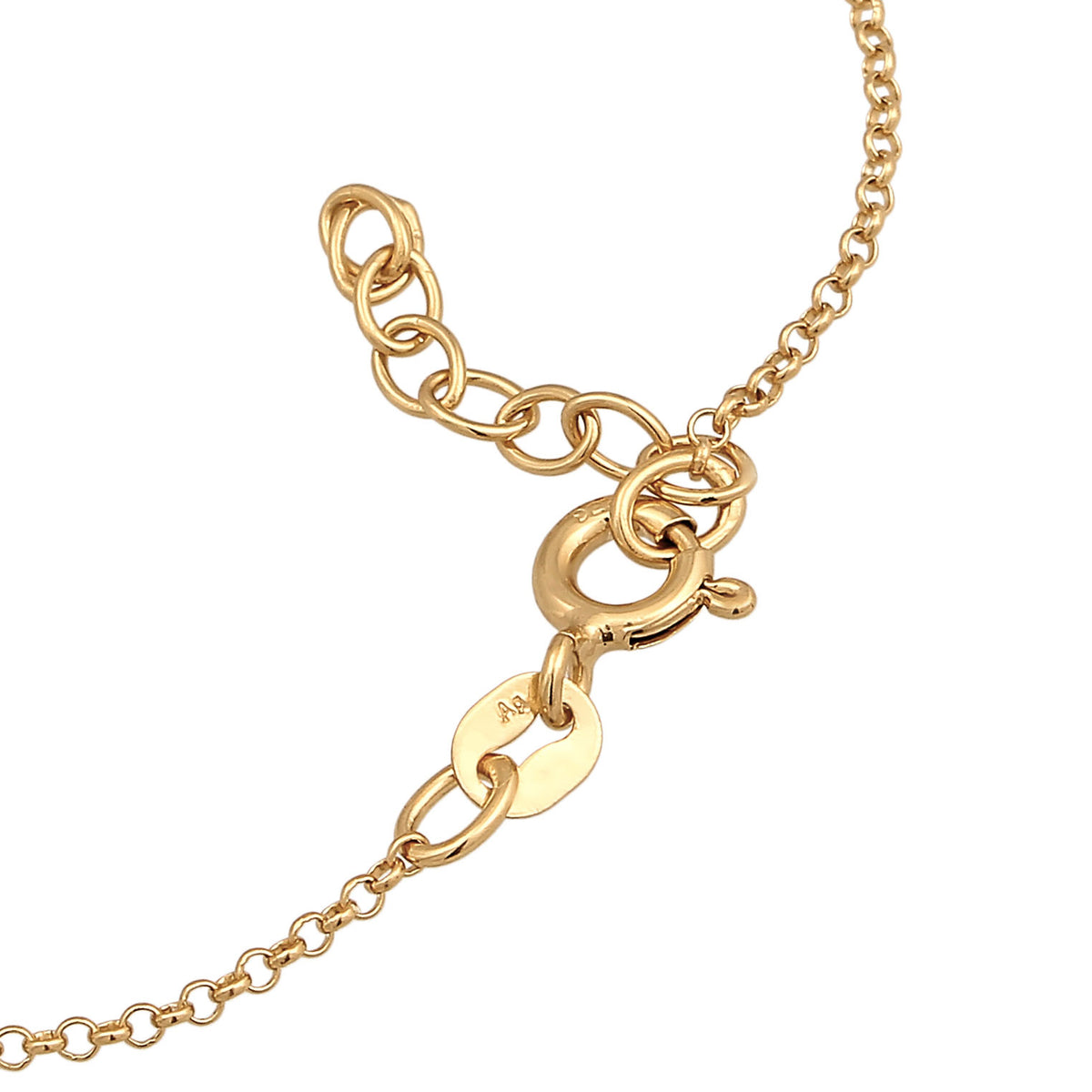Gold - Elli | Armband Kreuz | Zirkonia (Weiß) | 925er Sterling Silber