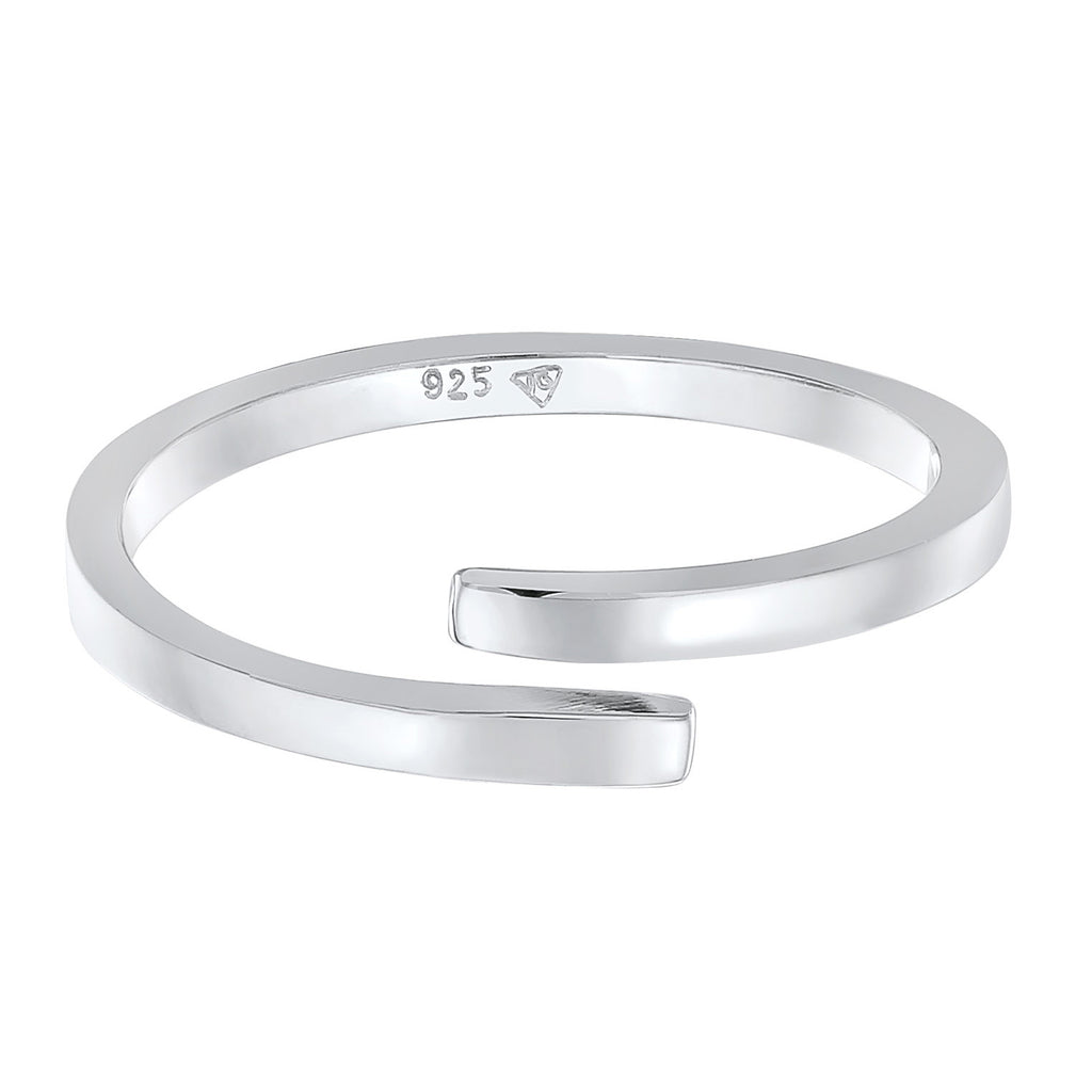 Silber - Elli | Wickelring Offen | 925er Sterling Silber
