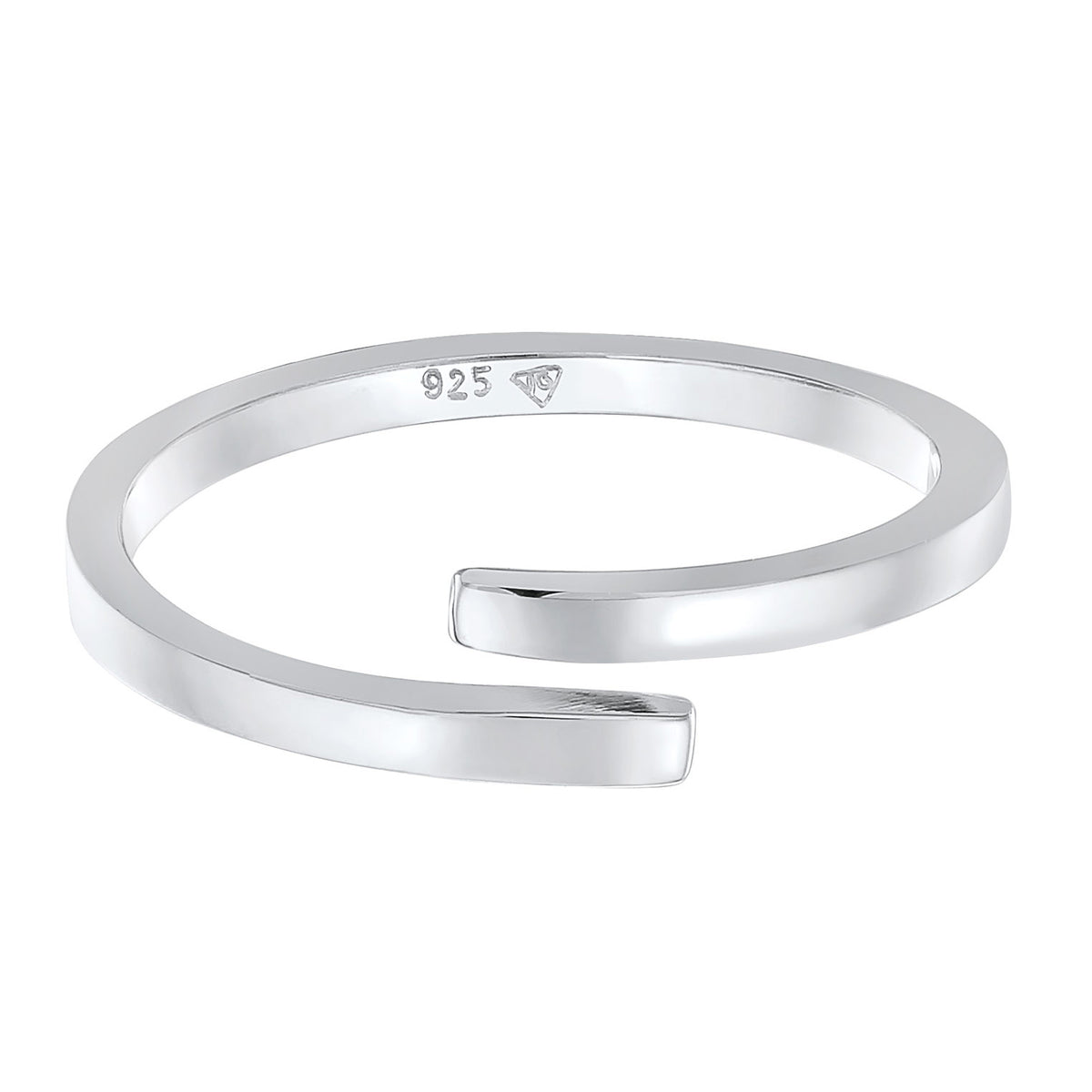 Silber - Elli | Wickelring Offen | 925er Sterling Silber