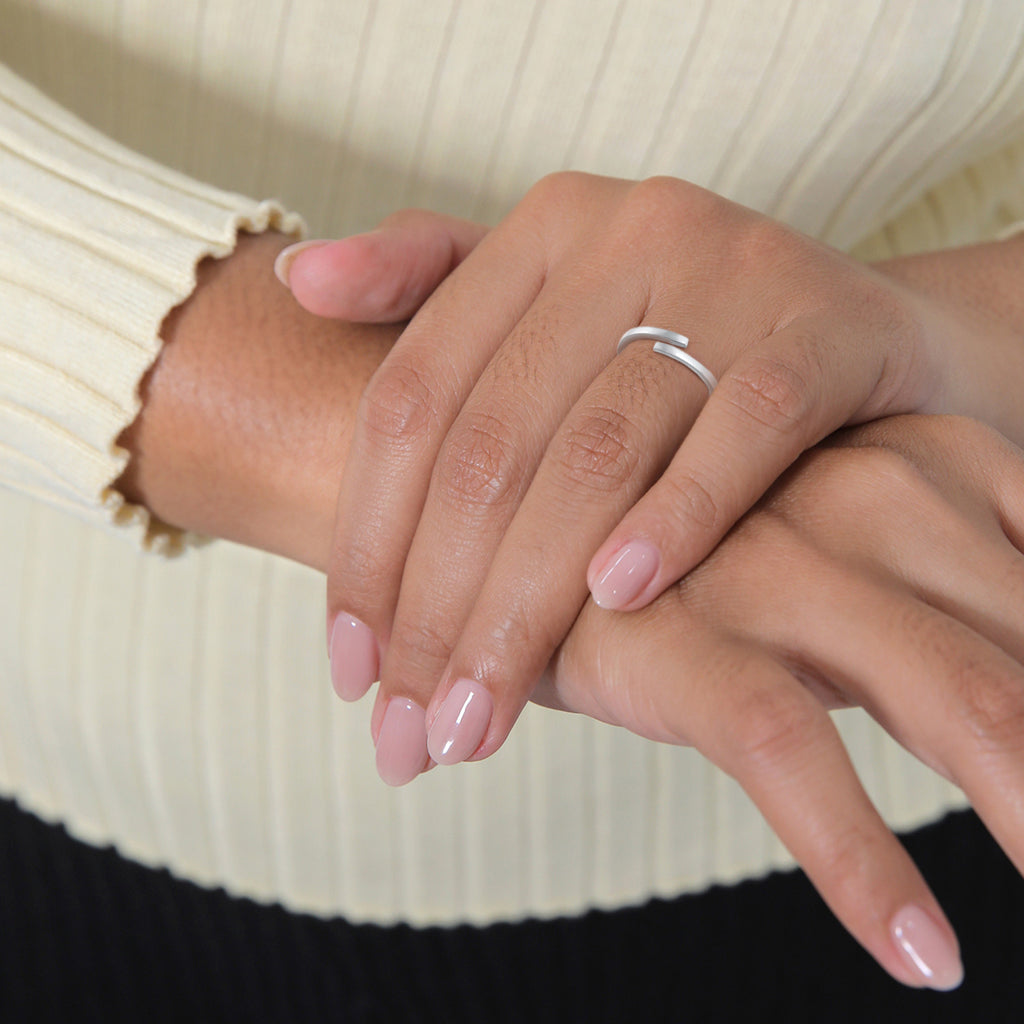 Silber - Elli | Wickelring Offen | 925er Sterling Silber