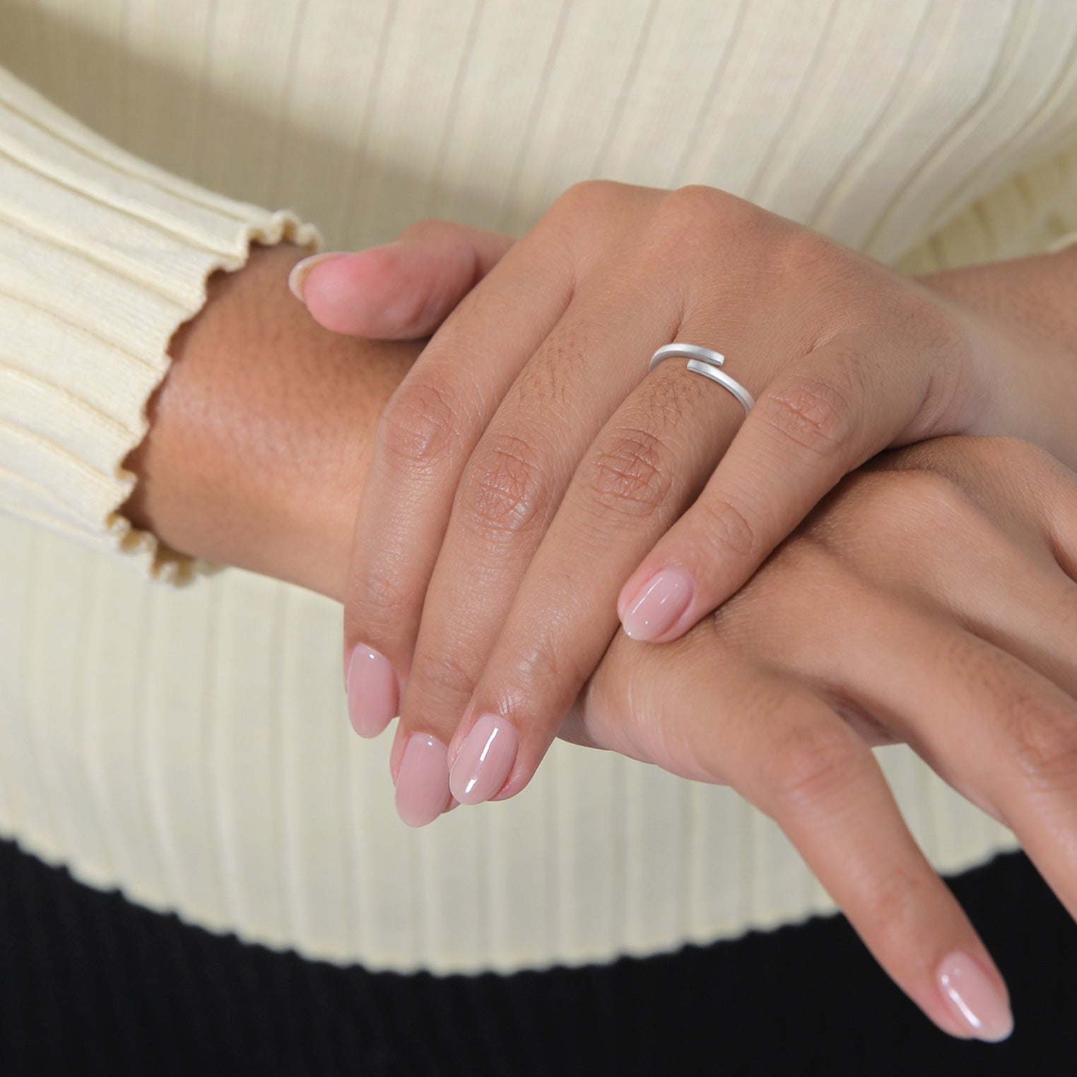 Silber - Elli | Wickelring Offen | 925er Sterling Silber