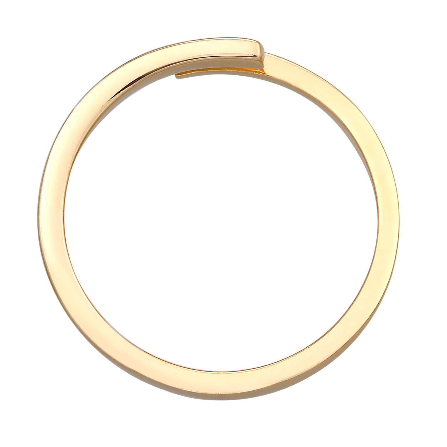 Gold - Elli | Wickelring Offen | 925er Sterling Silber vergoldet