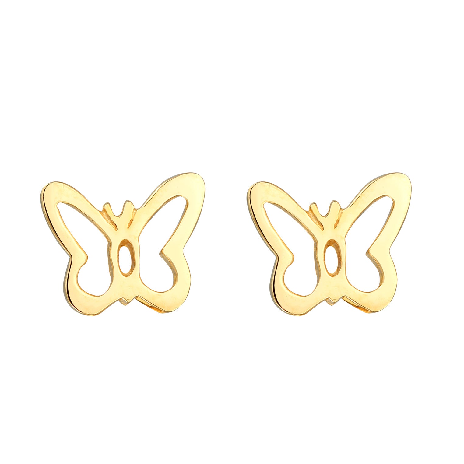 Gold - Elli | Ohrstecker Schmetterling | 925er Sterling Silber