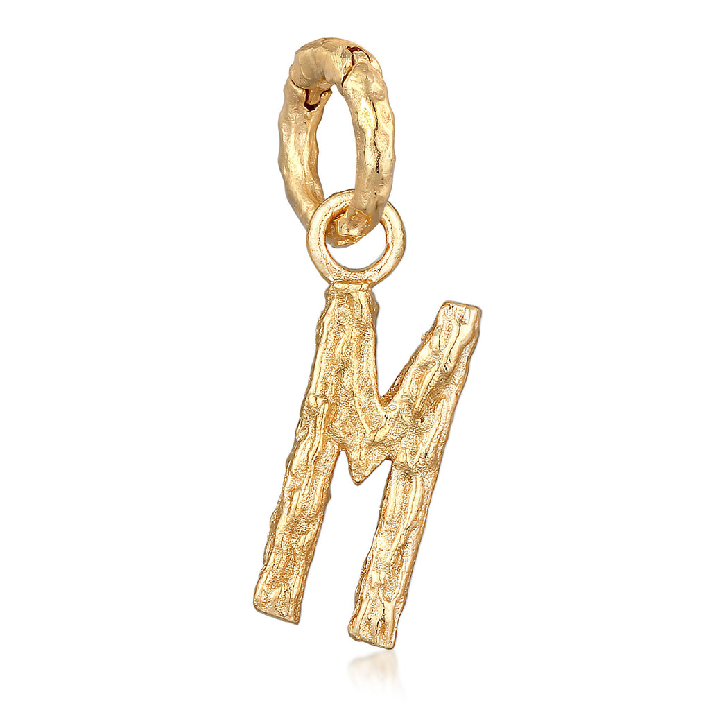 Gold - Elli | Anhänger M Organic | 925er Sterling Silber Vergoldet
