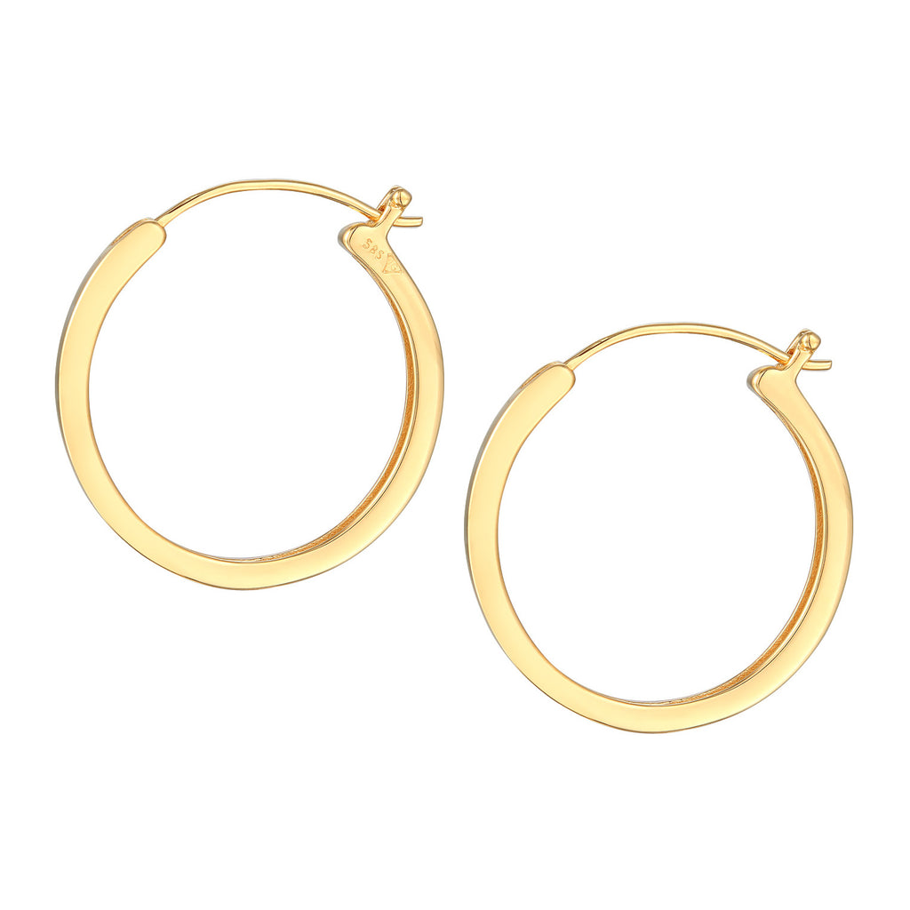 Gold - Elli PREMIUM | Creolen Klassisch | 585er Gelbgold