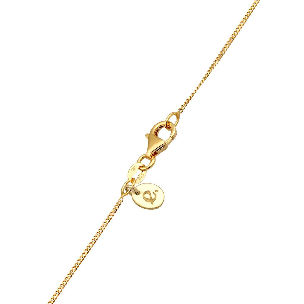 Gold - Elli PREMIUM | Schmuckset Tropfen | Süßwasserperle, Rubin (rot) | 925 Sterling Silber vergoldet