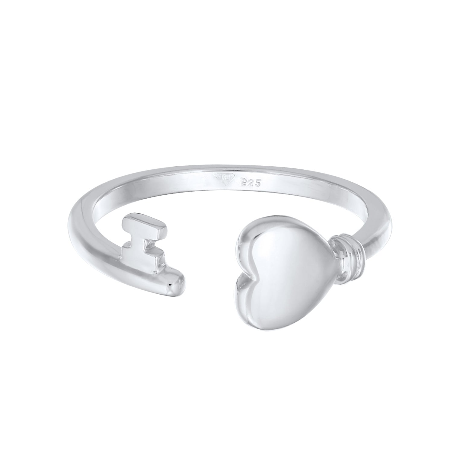 Heart semicolon ring sterling on sale silver