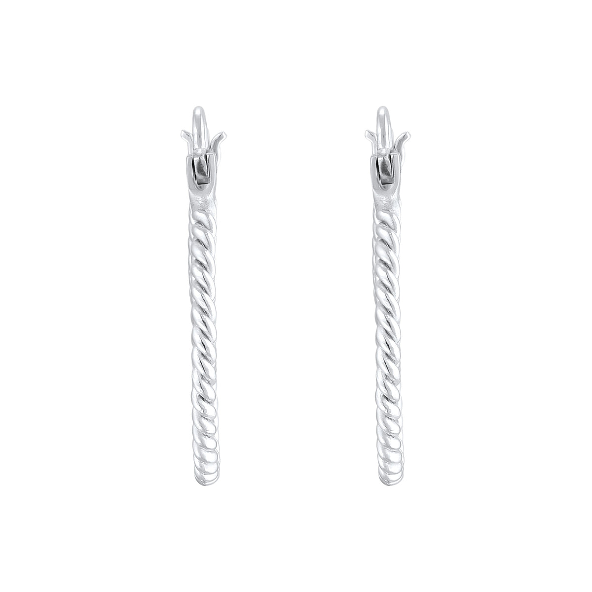 Silber - Elli | Creolen Twisted | 925er Sterling Silber