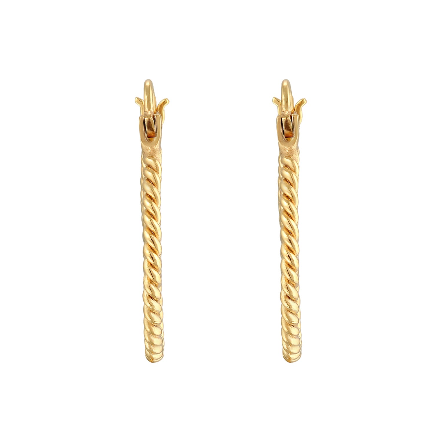 Gold - Elli | Creolen Twisted | 925er Sterling Silber