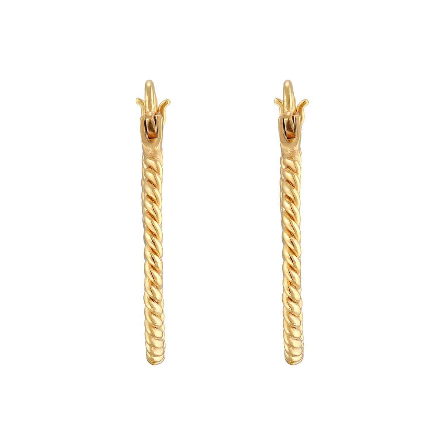 Gold - Elli | Creolen Twisted | 925er Sterling Silber