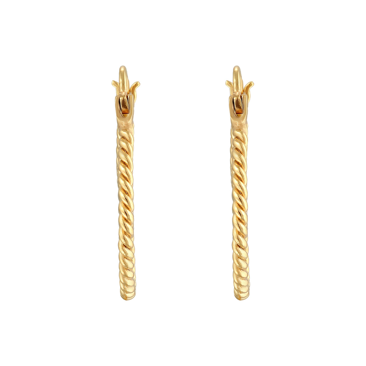 Gold - Elli | Creolen Twisted | 925er Sterling Silber