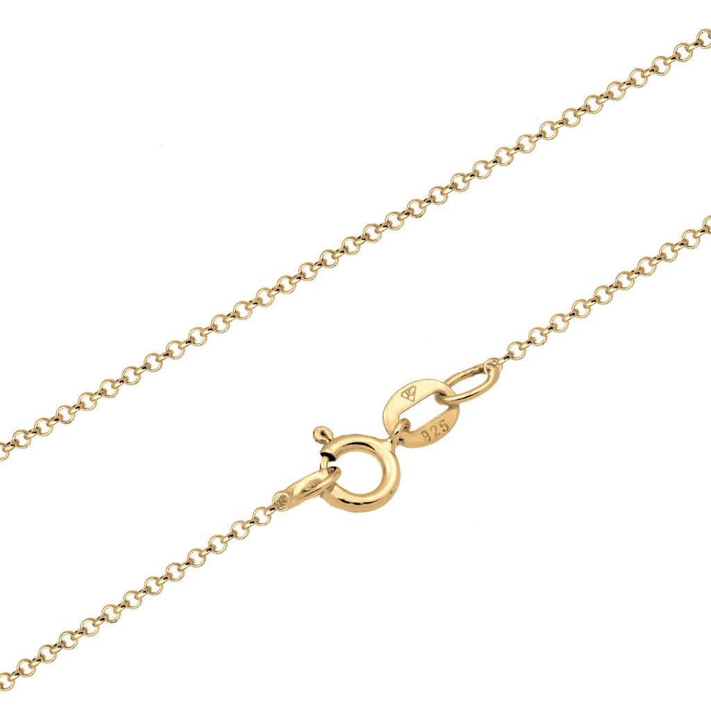 Gold - Elli PREMIUM | Halskette Anhänger Oval | Onyx (Schwarz) | 925 Sterling Silber vergoldet