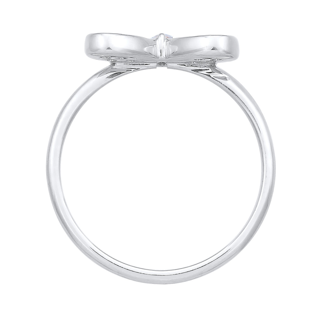 Silber - Elli | Ring Schmetterling | Zirkonia (Weiß) | 925er Sterling Silber